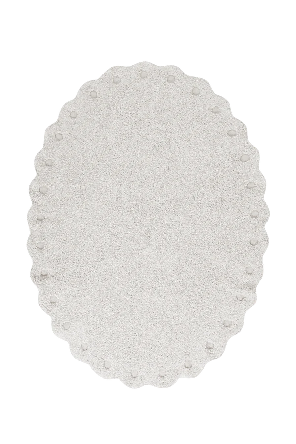 WASHABLE RUG PINE CONE IVORY Little Wonder & Co
