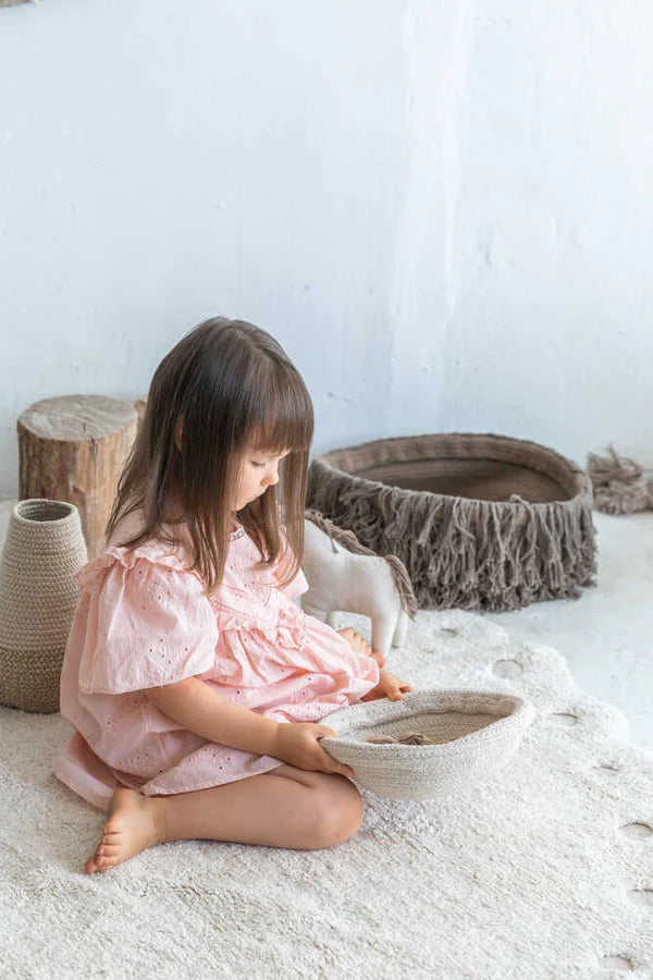 WASHABLE RUG PINE CONE IVORY Little Wonder & Co