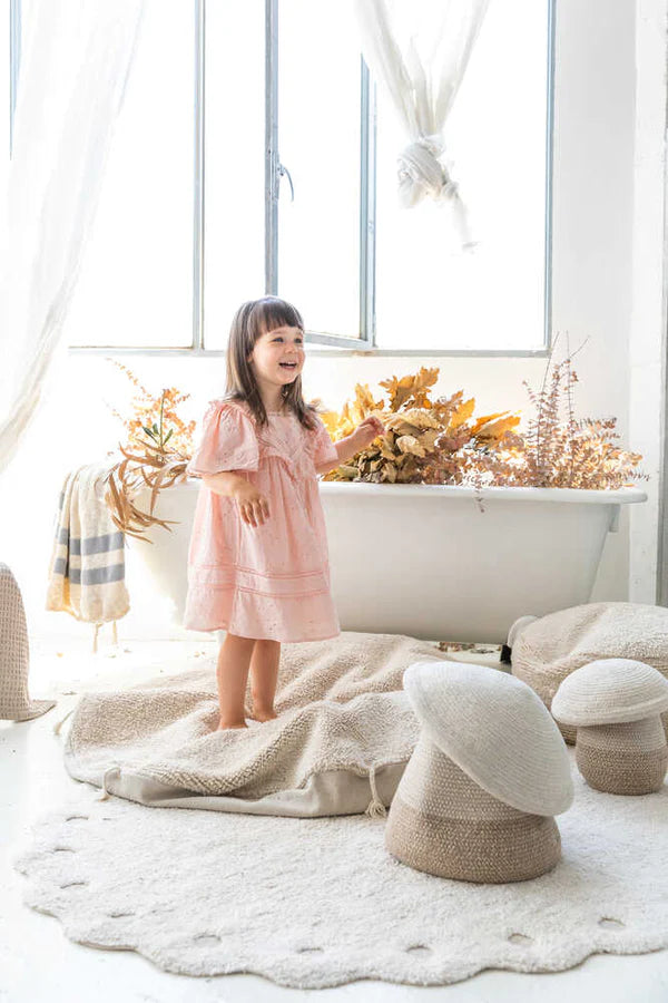 WASHABLE RUG PINE CONE IVORY Little Wonder & Co