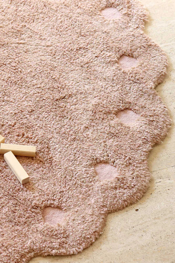 WASHABLE RUG PINE CONE VINTAGE NUDE Little Wonder & Co