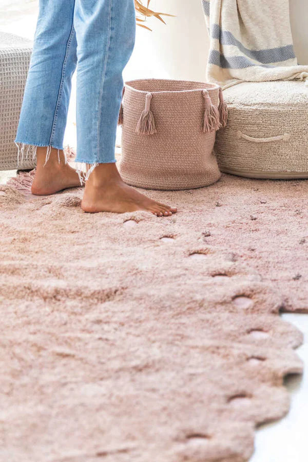 WASHABLE RUG PINE CONE VINTAGE NUDE Little Wonder & Co