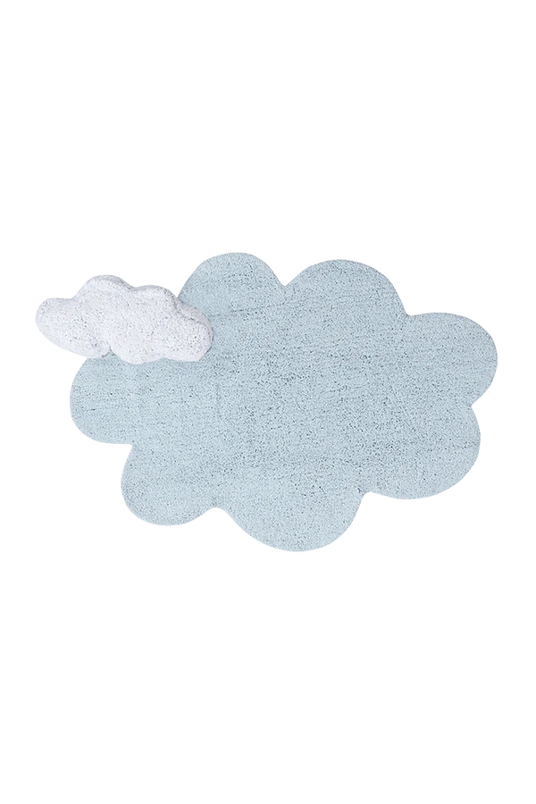 WASHABLE RUG PUFFY DREAM BLUE Little Wonder & Co