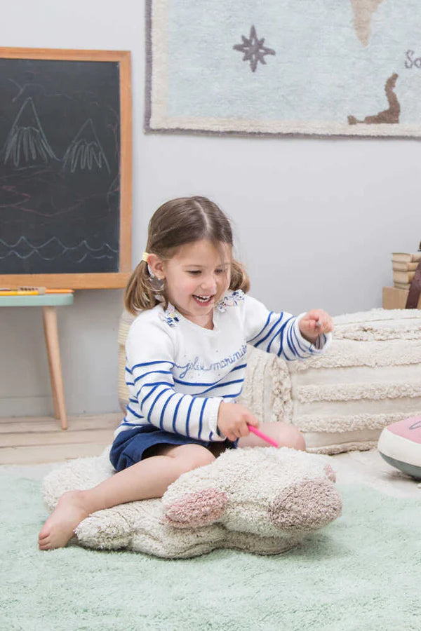 WASHABLE RUG PUFFY SHEEP Little Wonder & Co