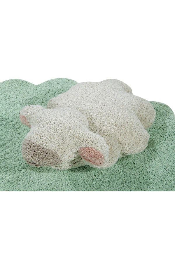 WASHABLE RUG PUFFY SHEEP Little Wonder & Co