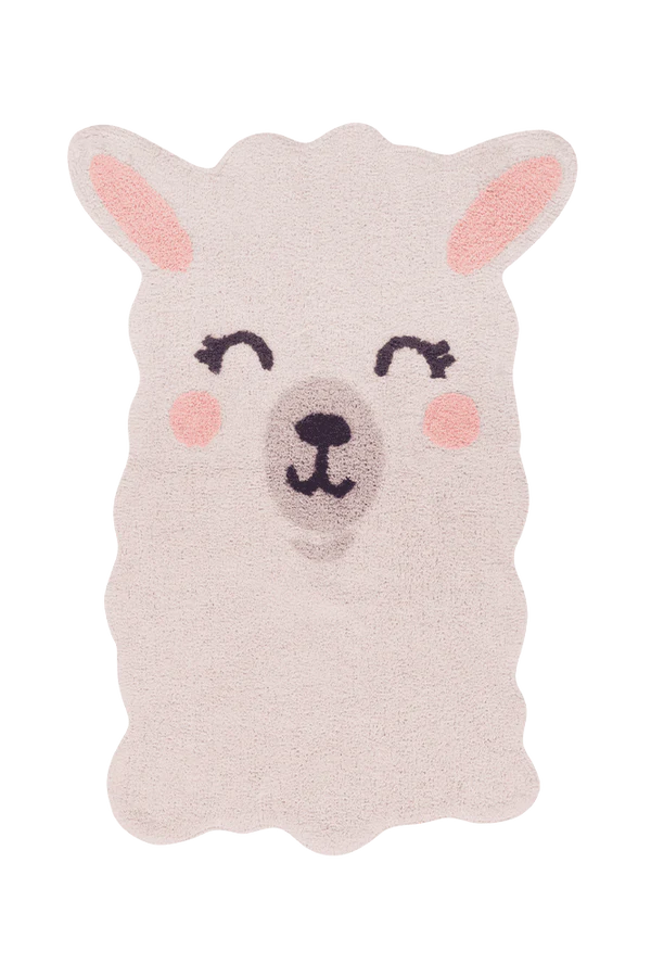WASHABLE RUG SMILE LIKE A LLAMA Little Wonder & Co