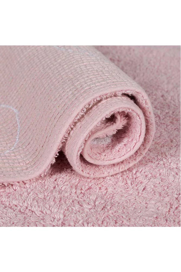 WASHABLE RUG STARS PINK Little Wonder & Co