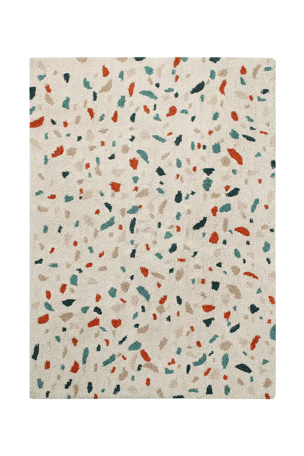 WASHABLE RUG TERRAZZO MARBLE Little Wonder & Co