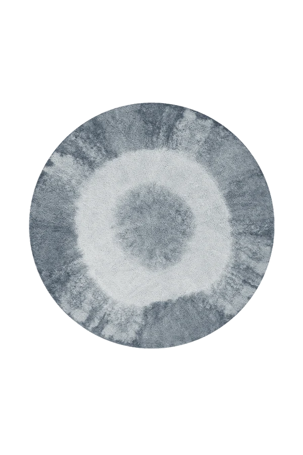 WASHABLE RUG TIE-DYE VINTAGE BLUE Little Wonder & Co