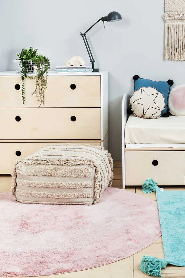 WASHABLE RUG TIE-DYE VINTAGE NUDE Little Wonder & Co