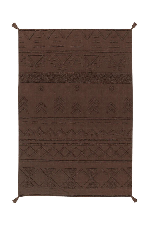 WASHABLE RUG TRIBU SOIL BROWN Little Wonder & Co