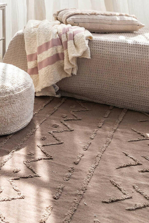 WASHABLE RUG TRIBU SOIL BROWN Little Wonder & Co
