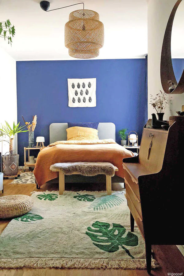 WASHABLE RUG TROPICAL GREEN Little Wonder & Co