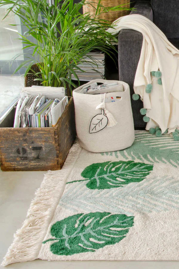 WASHABLE RUG TROPICAL GREEN Little Wonder & Co