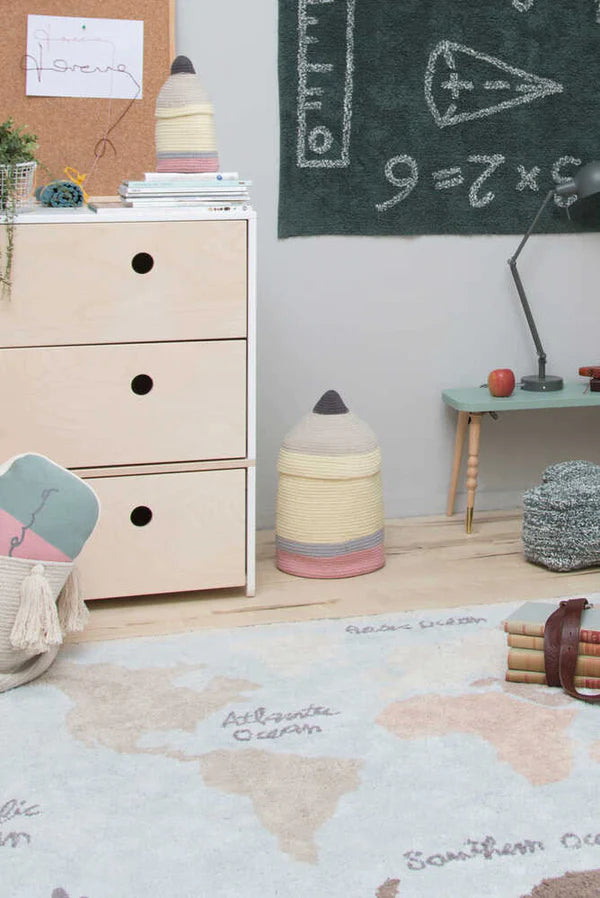 WASHABLE RUG VINTAGE MAP Little Wonder & Co