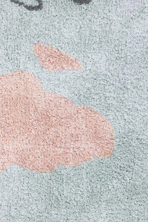 WASHABLE RUG VINTAGE MAP MAXI Little Wonder & Co