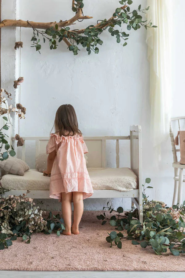 WASHABLE RUG WOODS SYMPHONY VINTAGE NUDE Little Wonder & Co