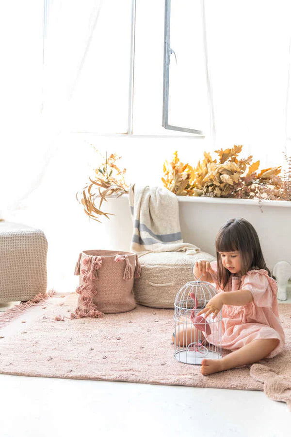 WASHABLE RUG WOODS SYMPHONY VINTAGE NUDE Little Wonder & Co