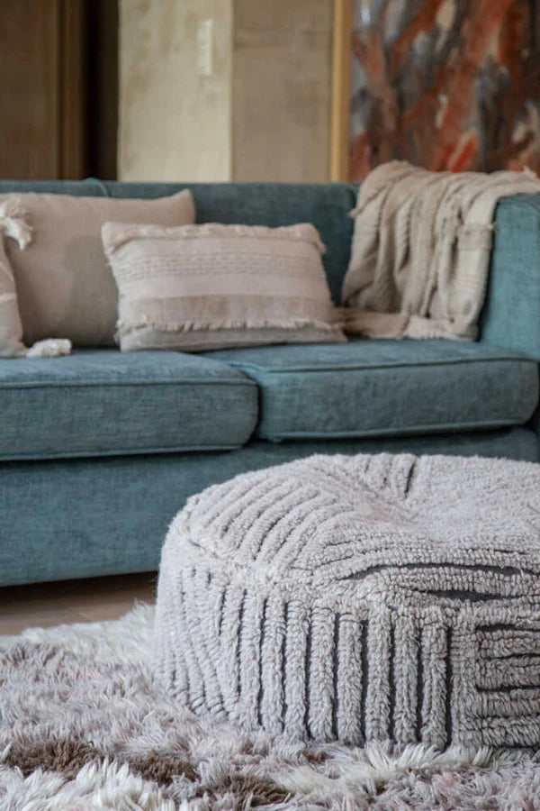 WOOLABLE POUF FIELDS Lorena Canals
