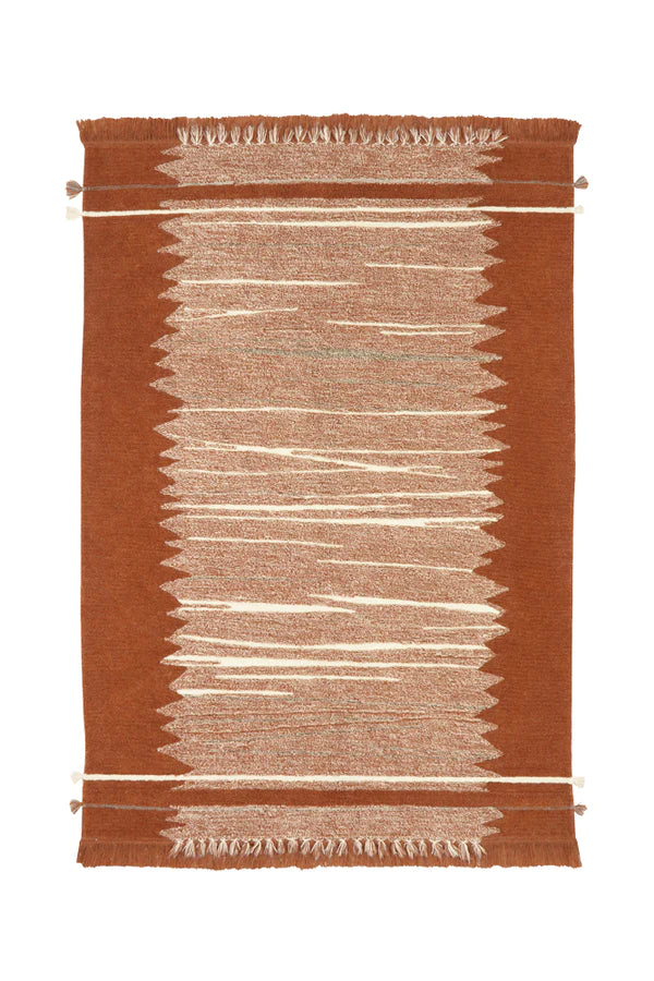 WOOLABLE RUG SUMAK TERRACOTTA Little Wonder & Co
