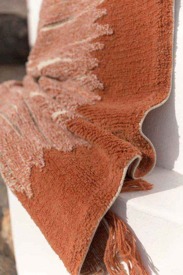 WOOLABLE RUG SUMAK TERRACOTTA Little Wonder & Co
