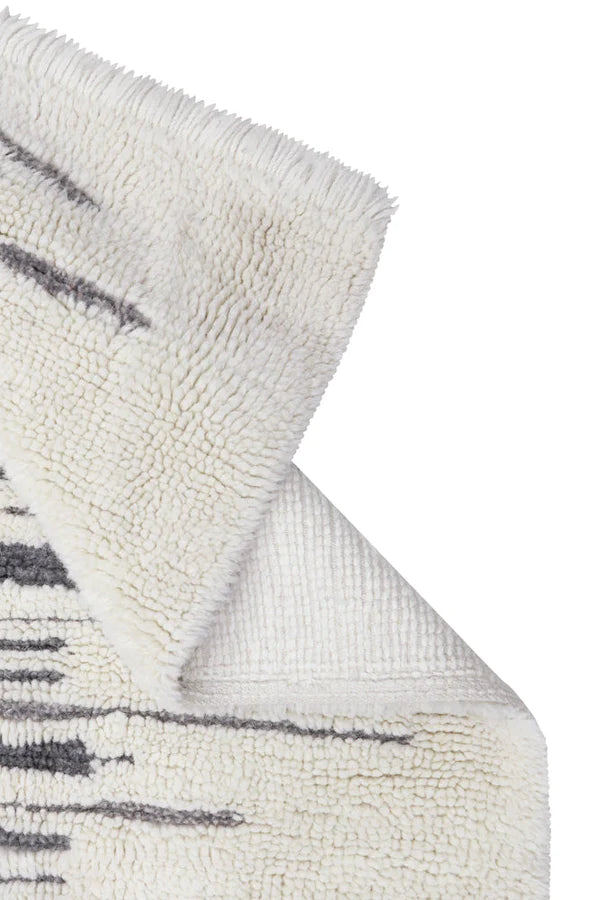 WOOLABLE RUG ZAGROS NATURALGREY Little Wonder & Co