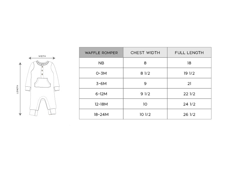 Baby Girl Waffle Romper
