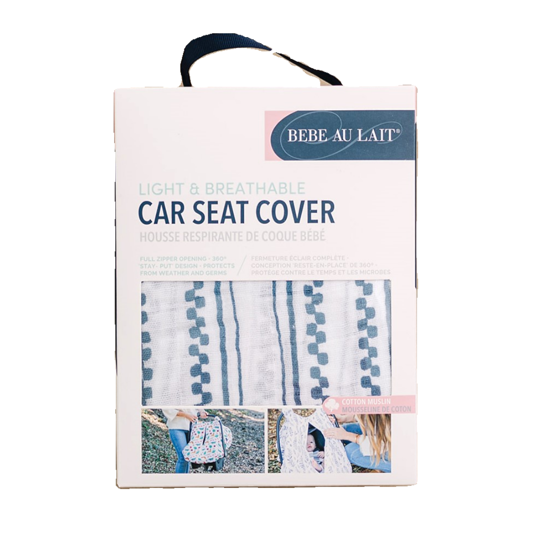 Western Stripe Classic Muslin Car Seat Cover Car Seat Cover Bebe au Lait
