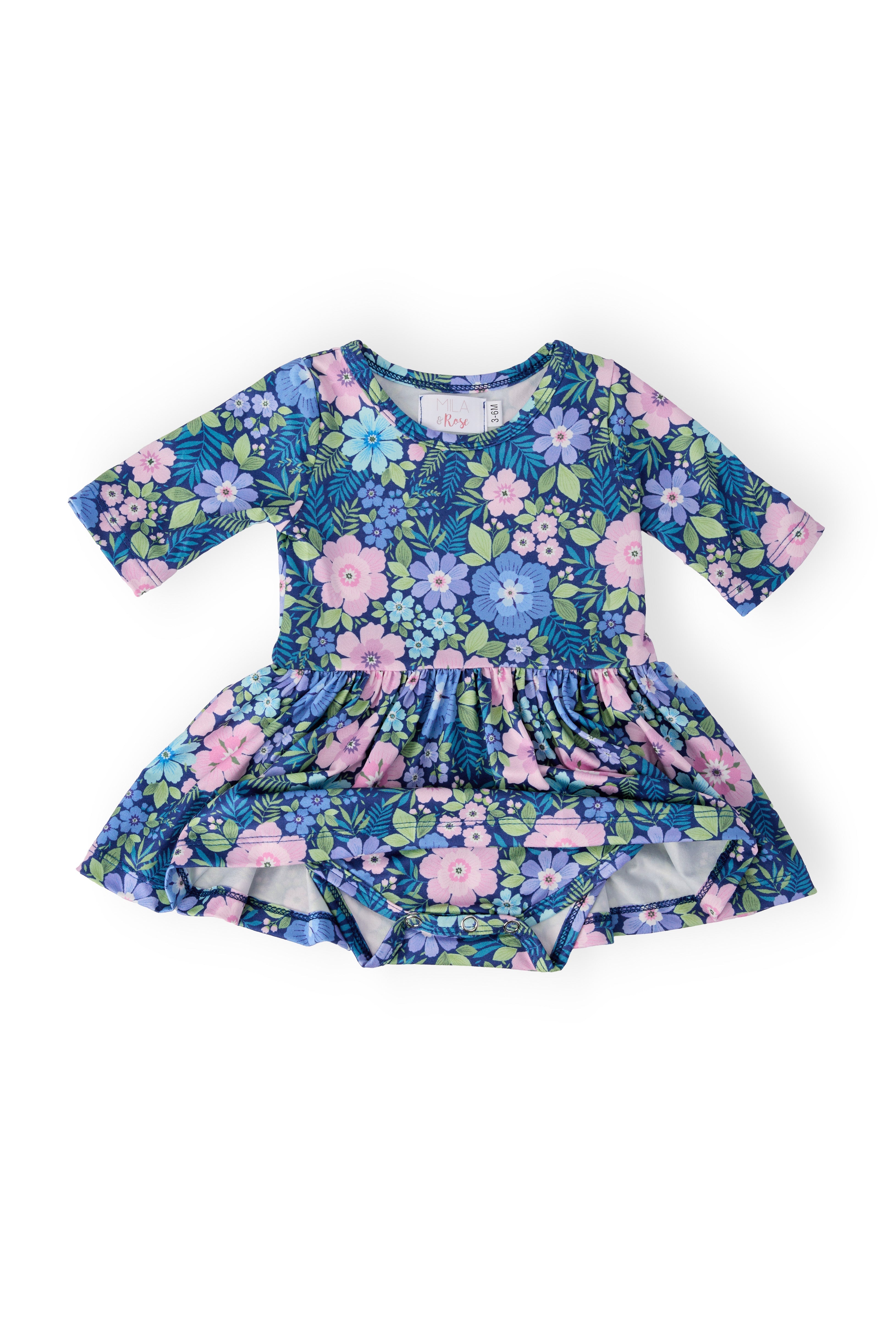 Whimsy 3/4 Sleeve Twirl Bodysuit