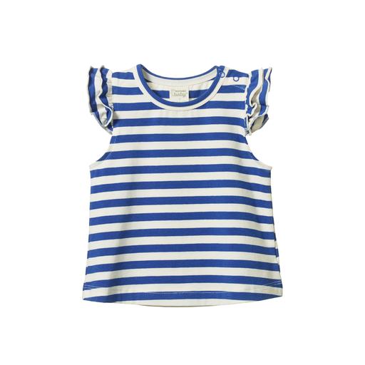 Fleur Tee - Isle Blue Sea Stripe