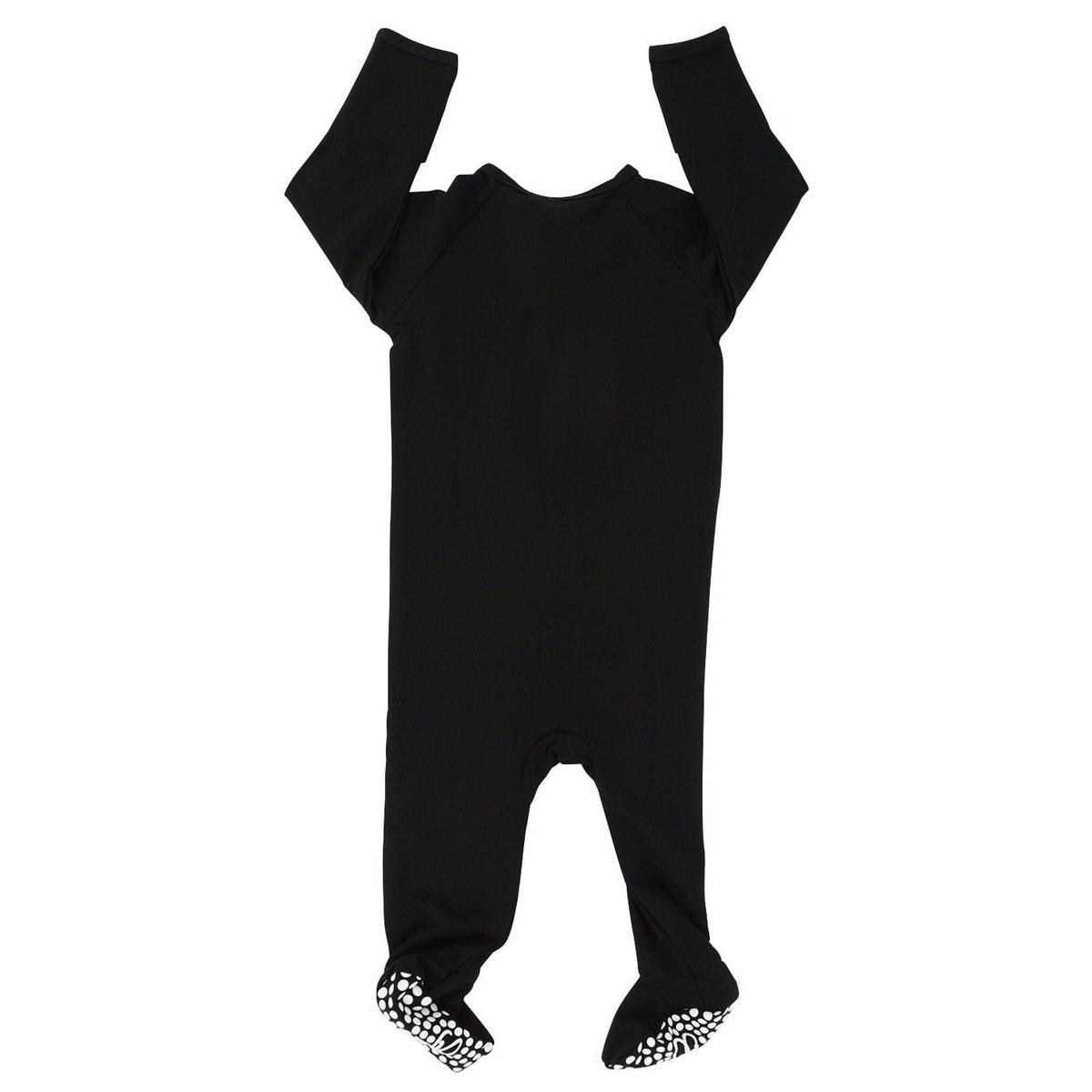 Zipper Footie - Midnight Black