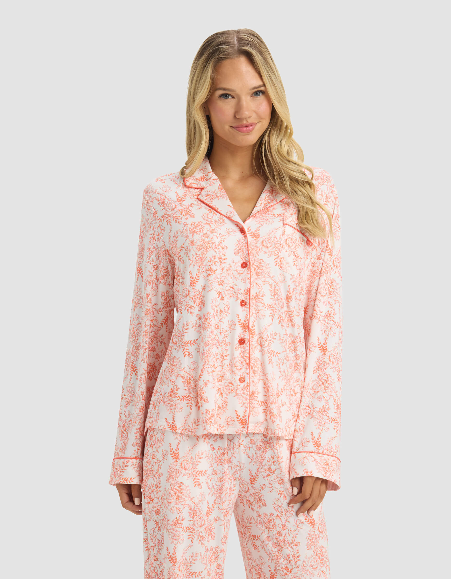 Women's Bamboo Stretch-Knit Long Sleeve Pajama Set