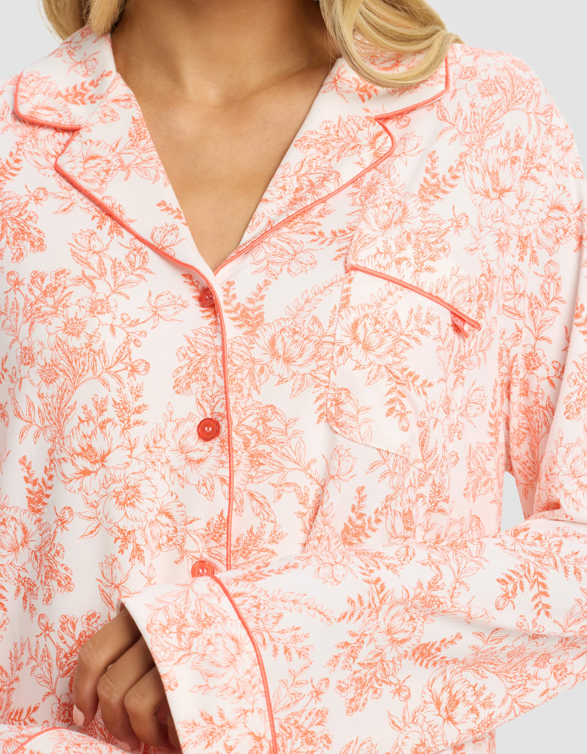 Women's Bamboo Stretch-Knit Long Sleeve Pajama Set