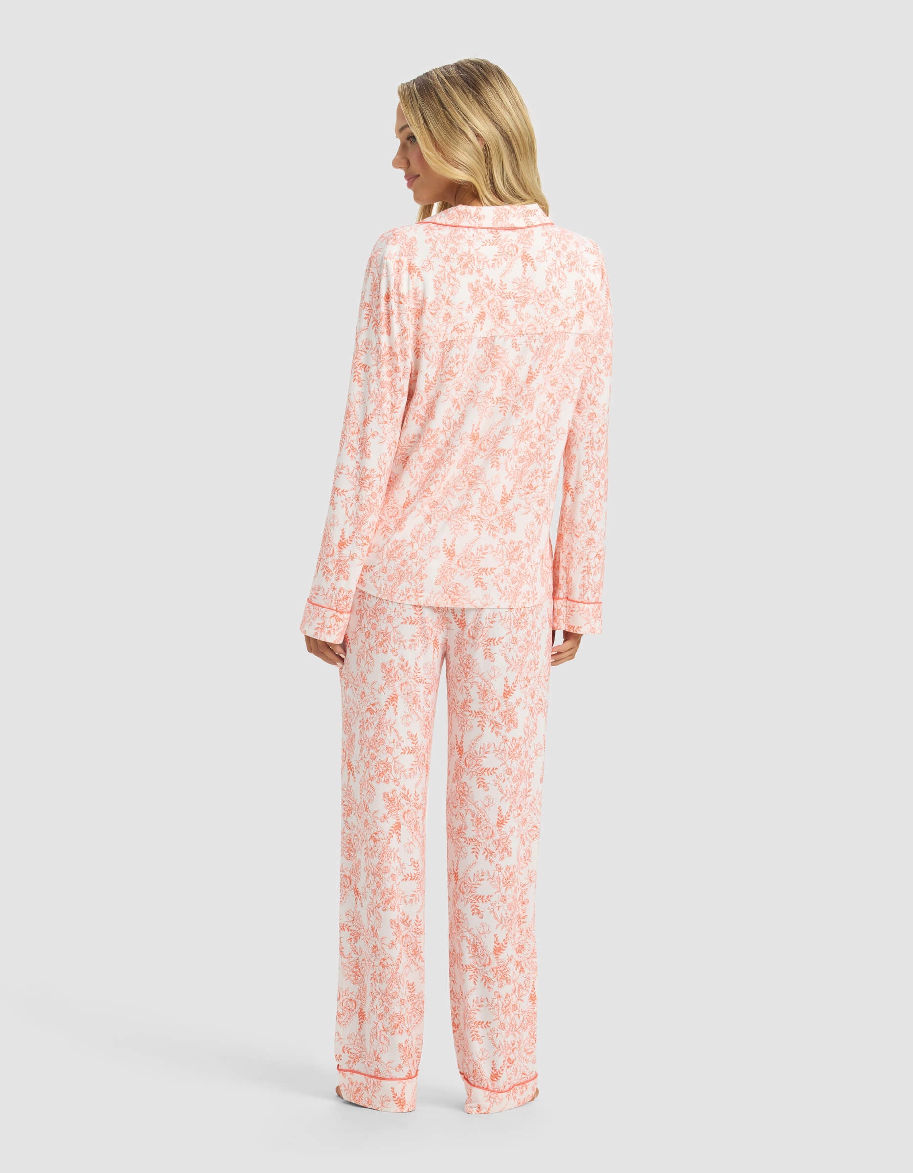 Women's Bamboo Stretch-Knit Long Sleeve Pajama Set