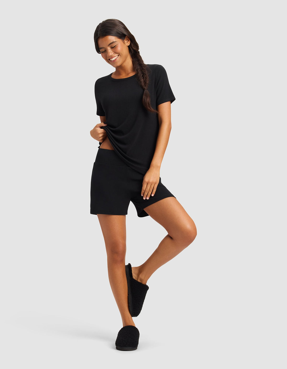 Women’s Bamboo Rib-Knit Lounge Short