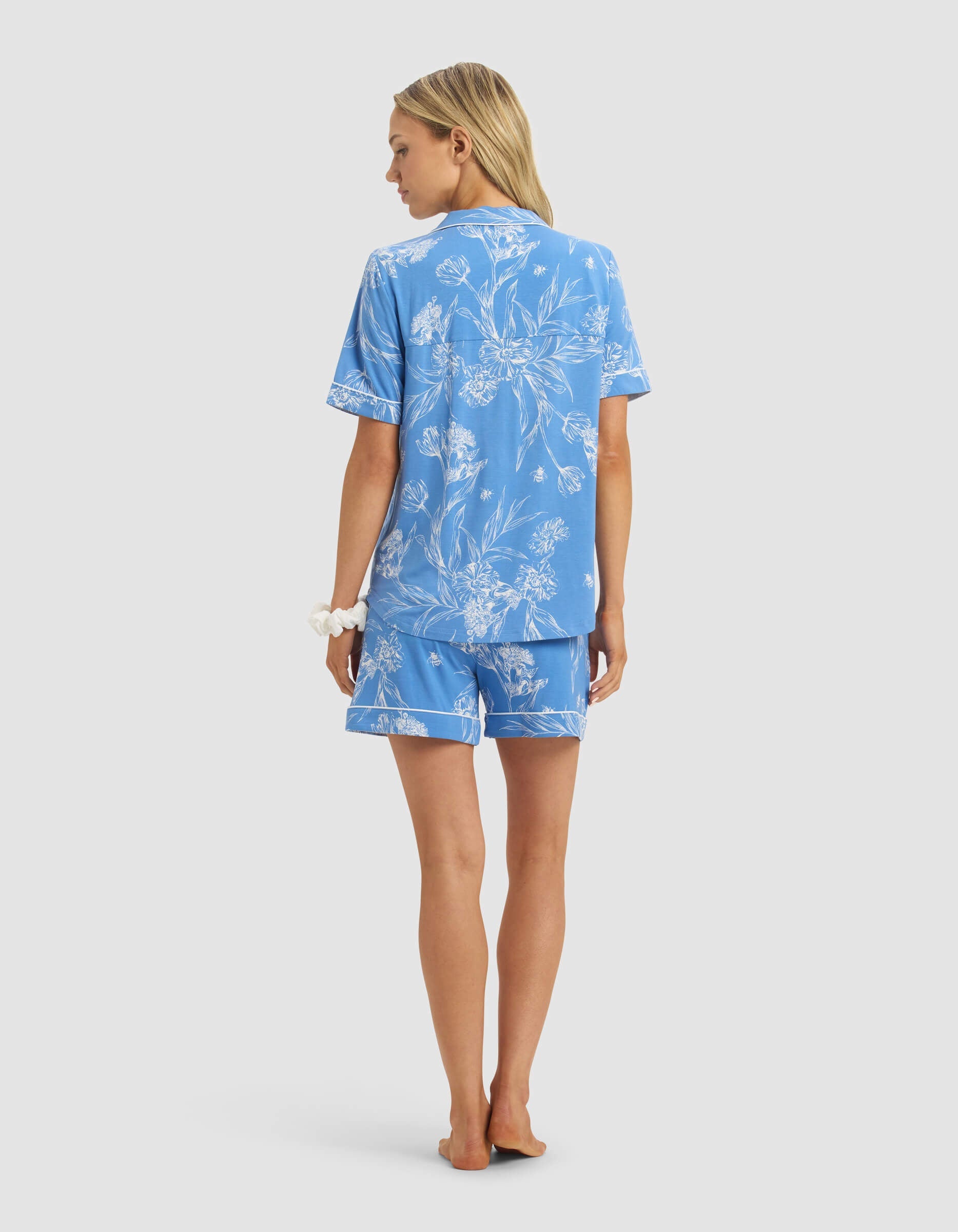 Women's Bamboo Stretch-Knit Short Sleeve Pajama Set