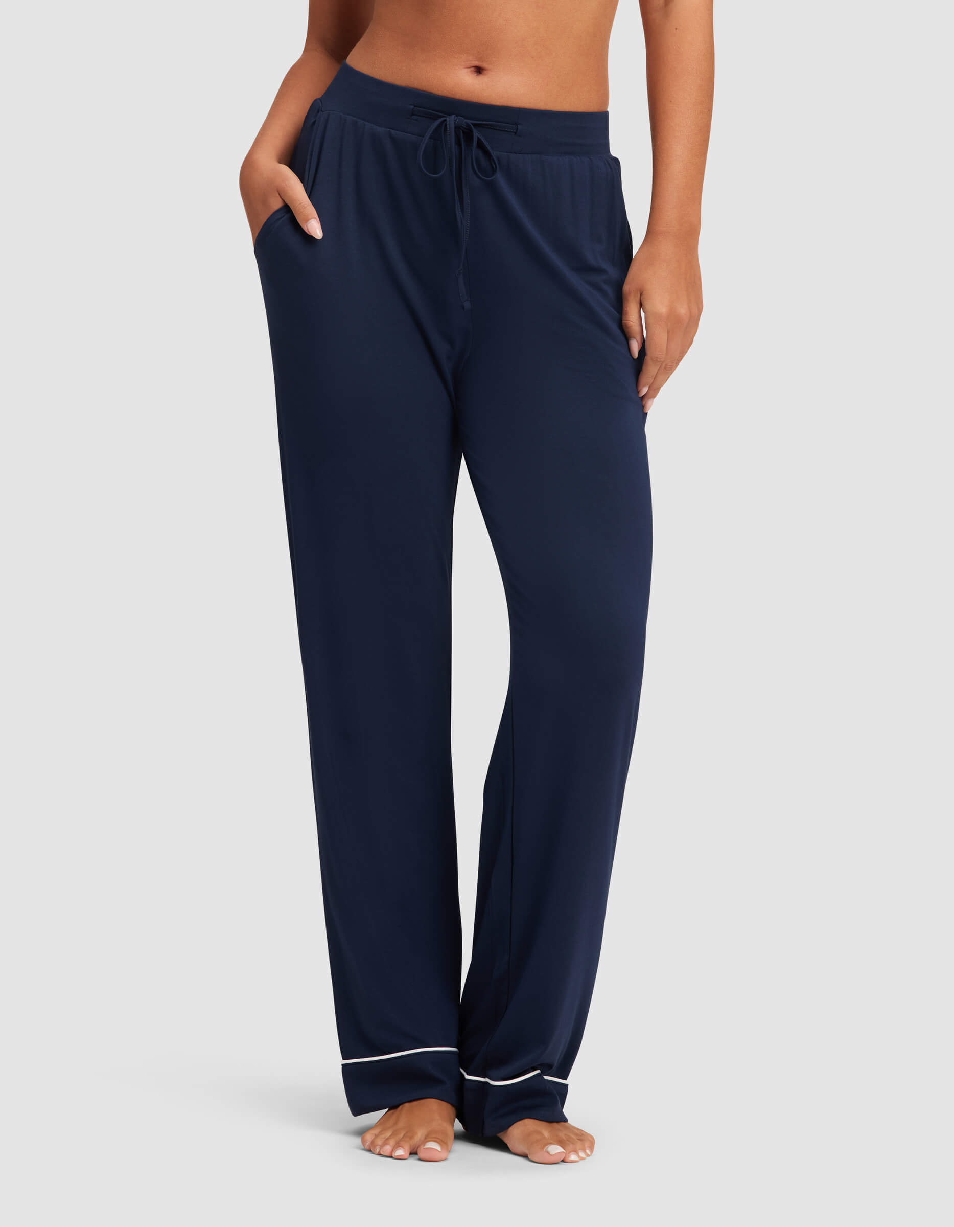 Women's Bamboo Stretch-Knit Long Sleeve Pajama Set