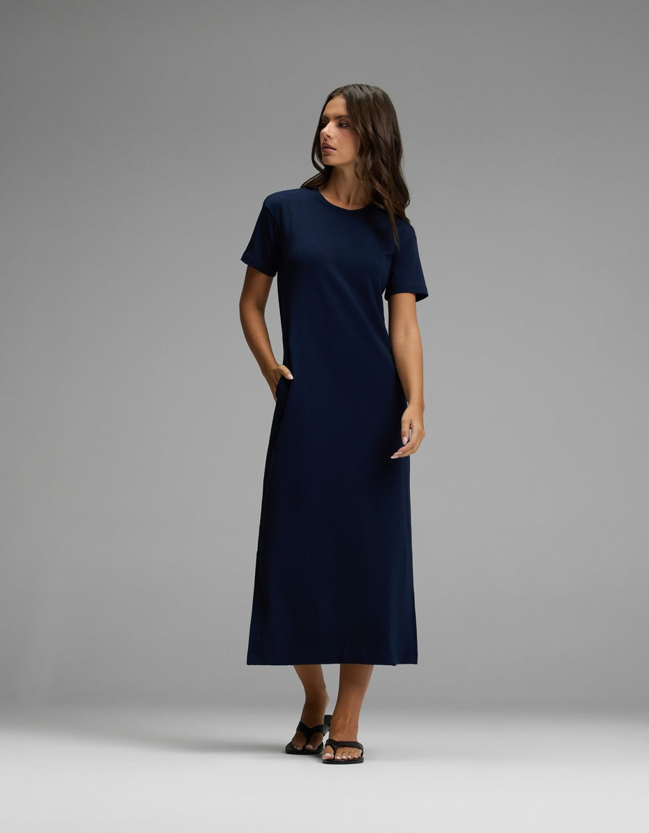 Women's Brushed Bamboo Midi Dress