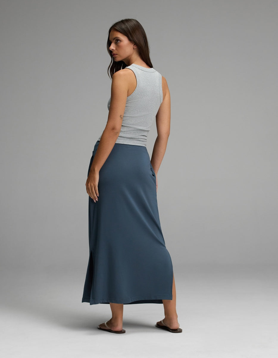 Women's Brushed Bamboo Midi Skirt