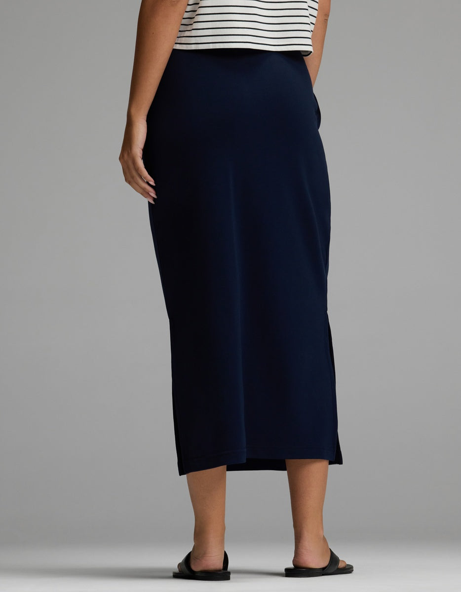 Women's Brushed Bamboo Midi Skirt