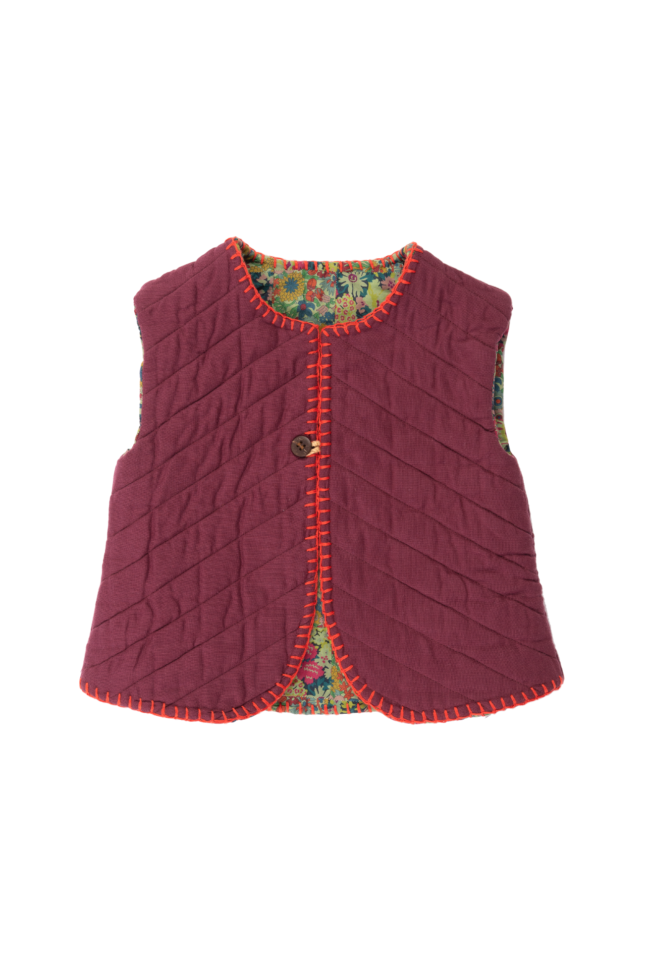 Reversible Baby Vest - Liberty Patchwork
