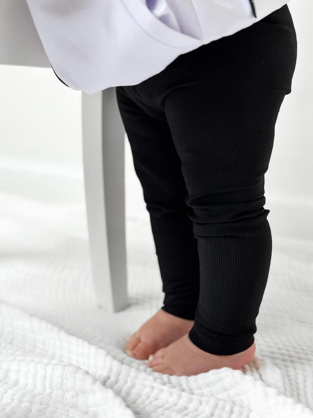 Athletic Ribbed Legging - Black