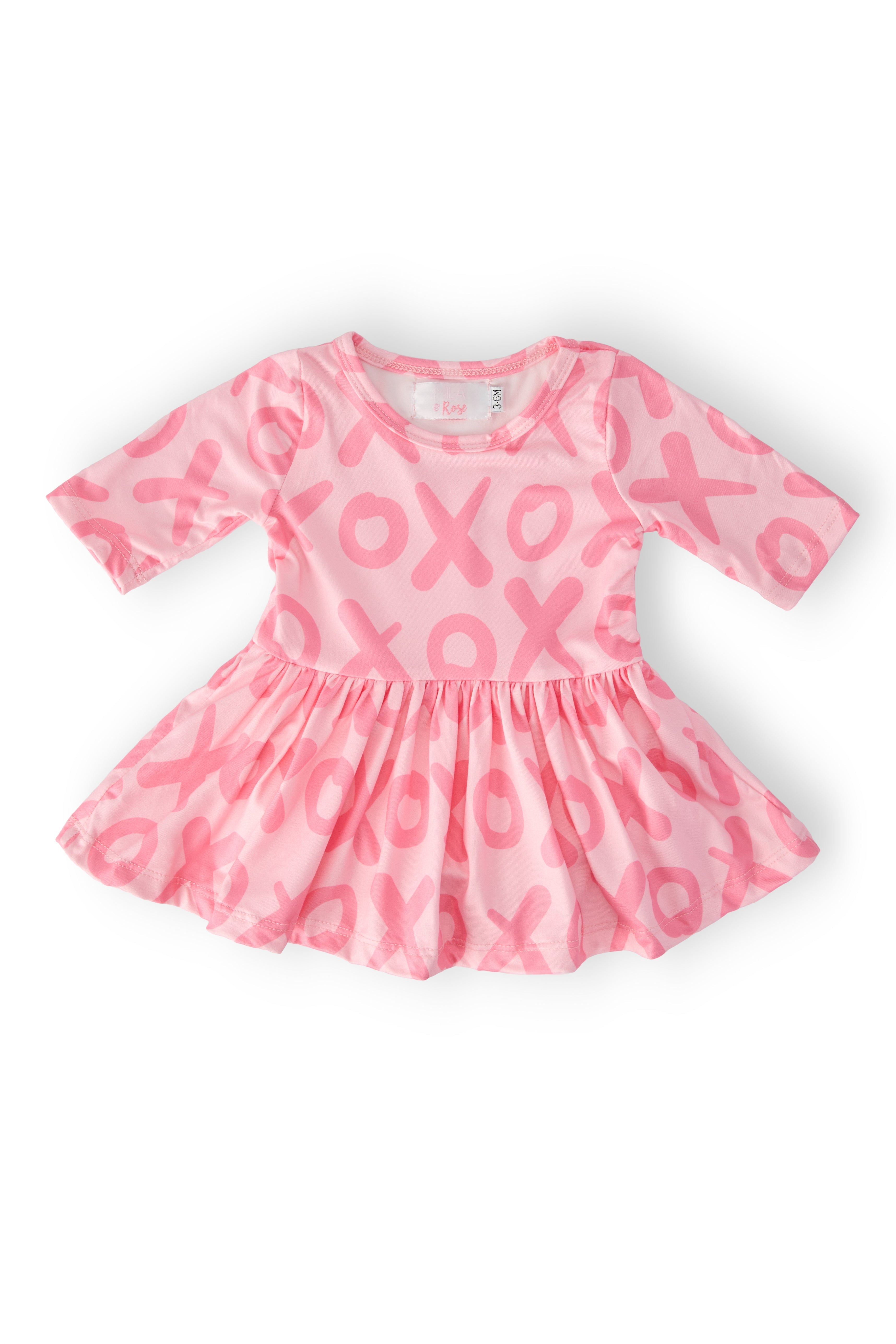 XOXO 3/4 Sleeve Twirl Bodysuit