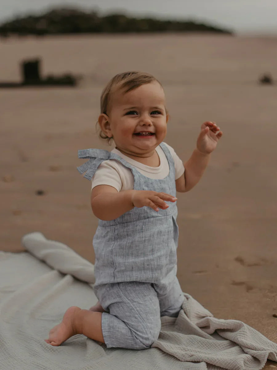 The Greta Overall - French Stripe