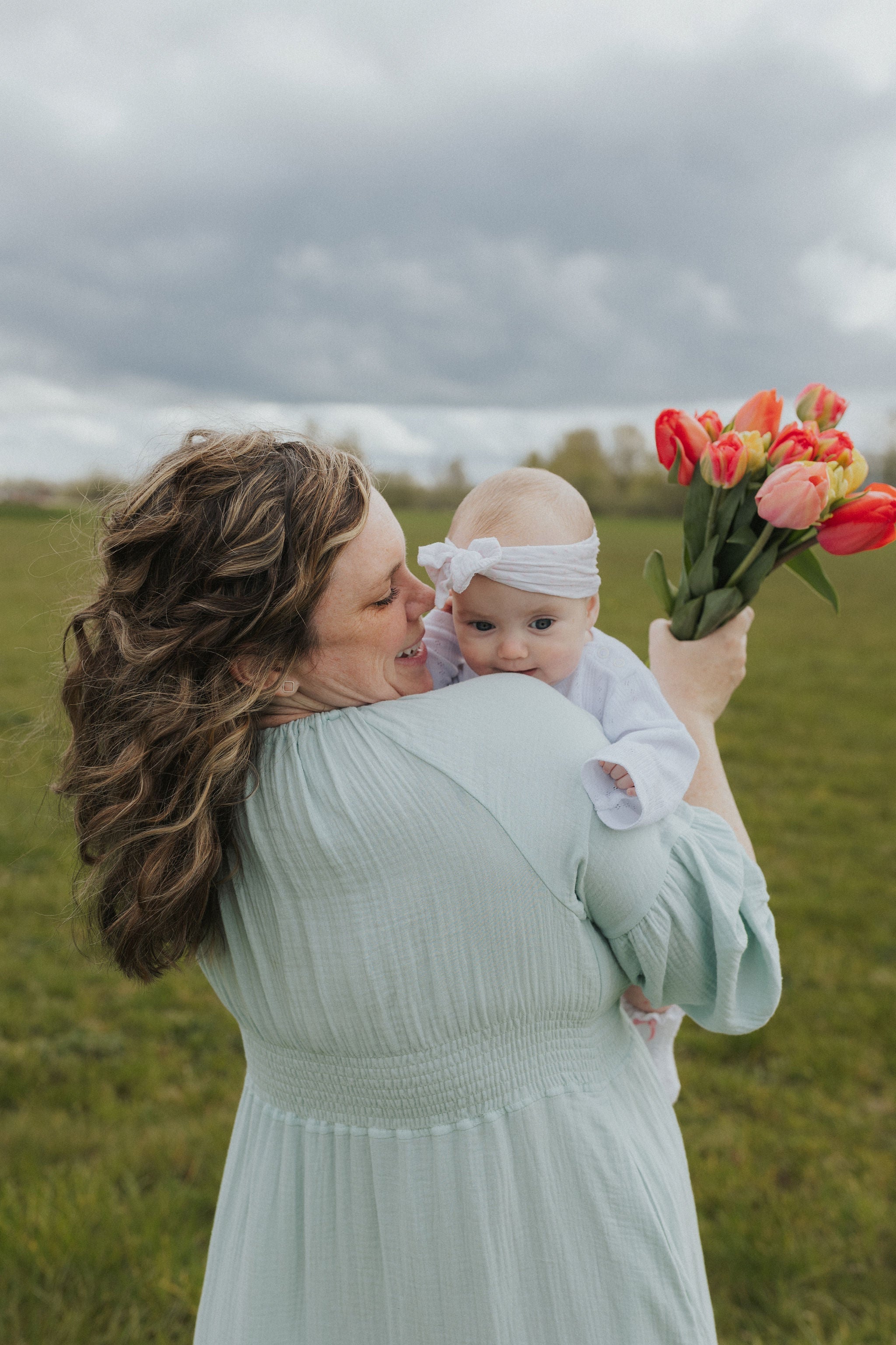 Eliza Maternity and Nursing Dress - Sage