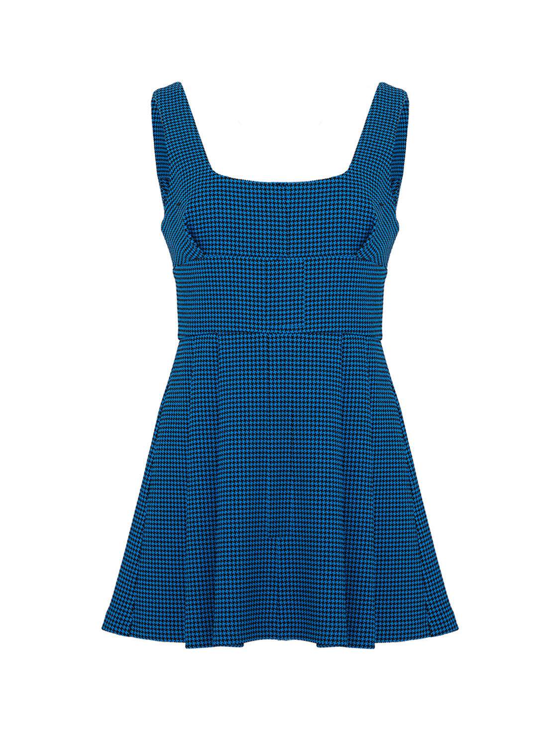 Pleated Mini Dress - Blue