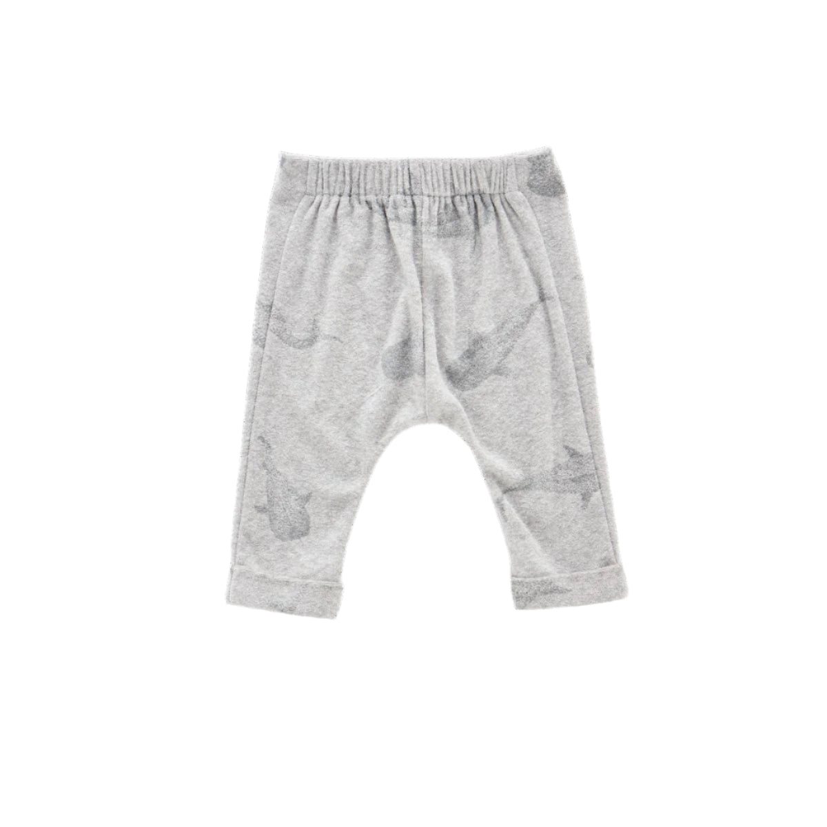 Baby Joggers with Front Pleat - Heather Grey - FINAL SALE