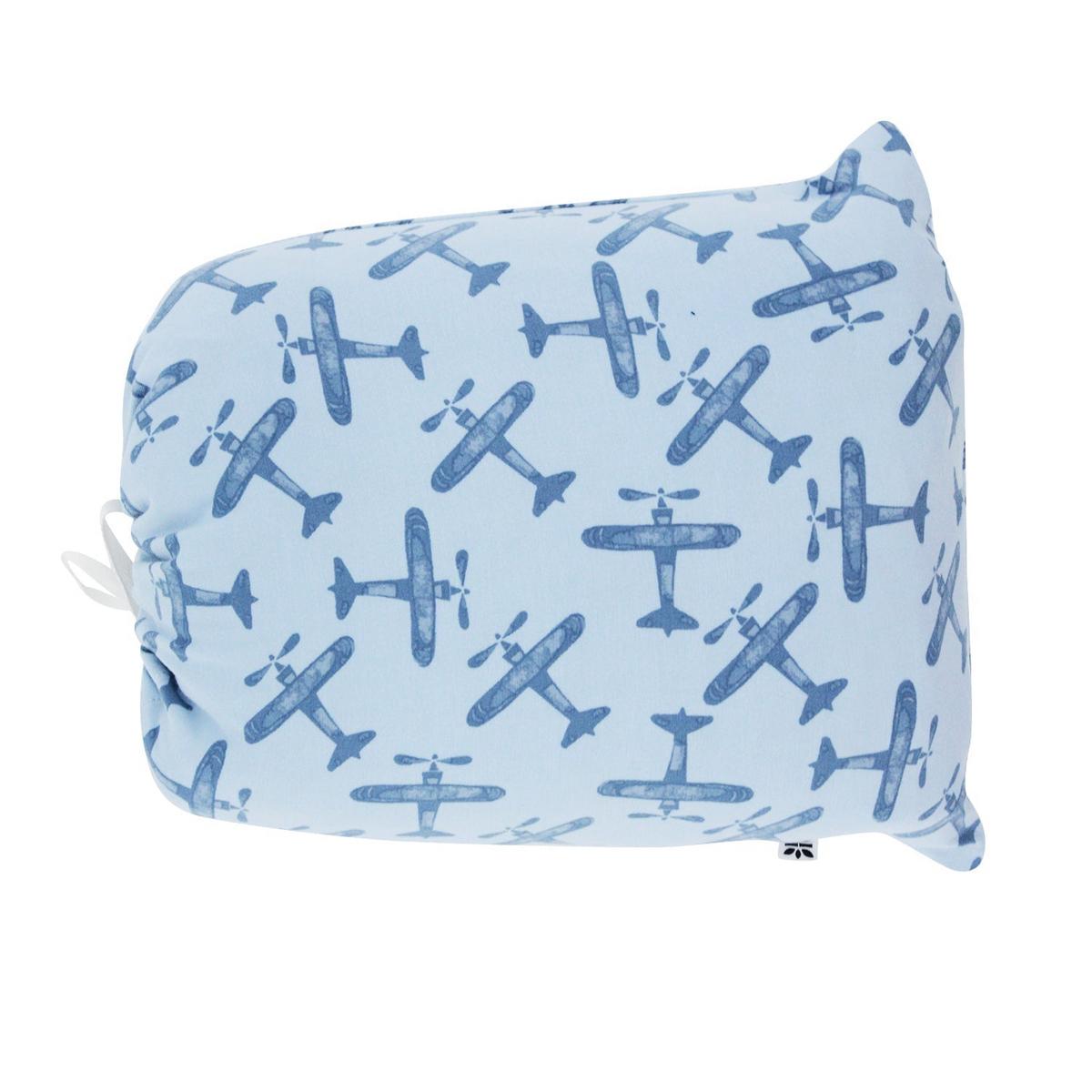 Flat Sheet Twin - Airplane Blue
