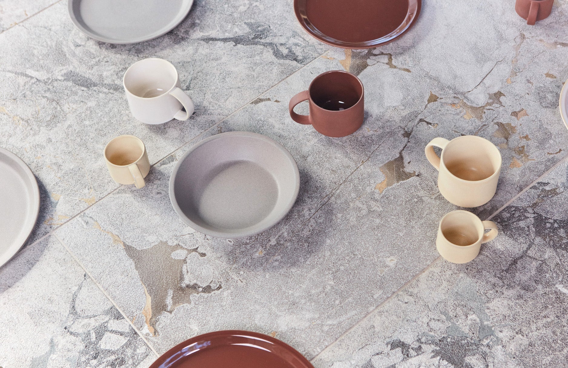 Yuka Mug, Set of 2 in Offwhite