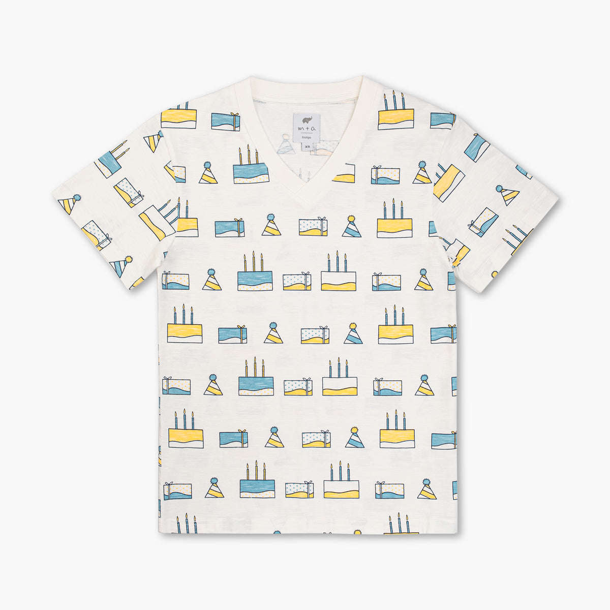 Adult V-Neck Tee - Happy Birthday