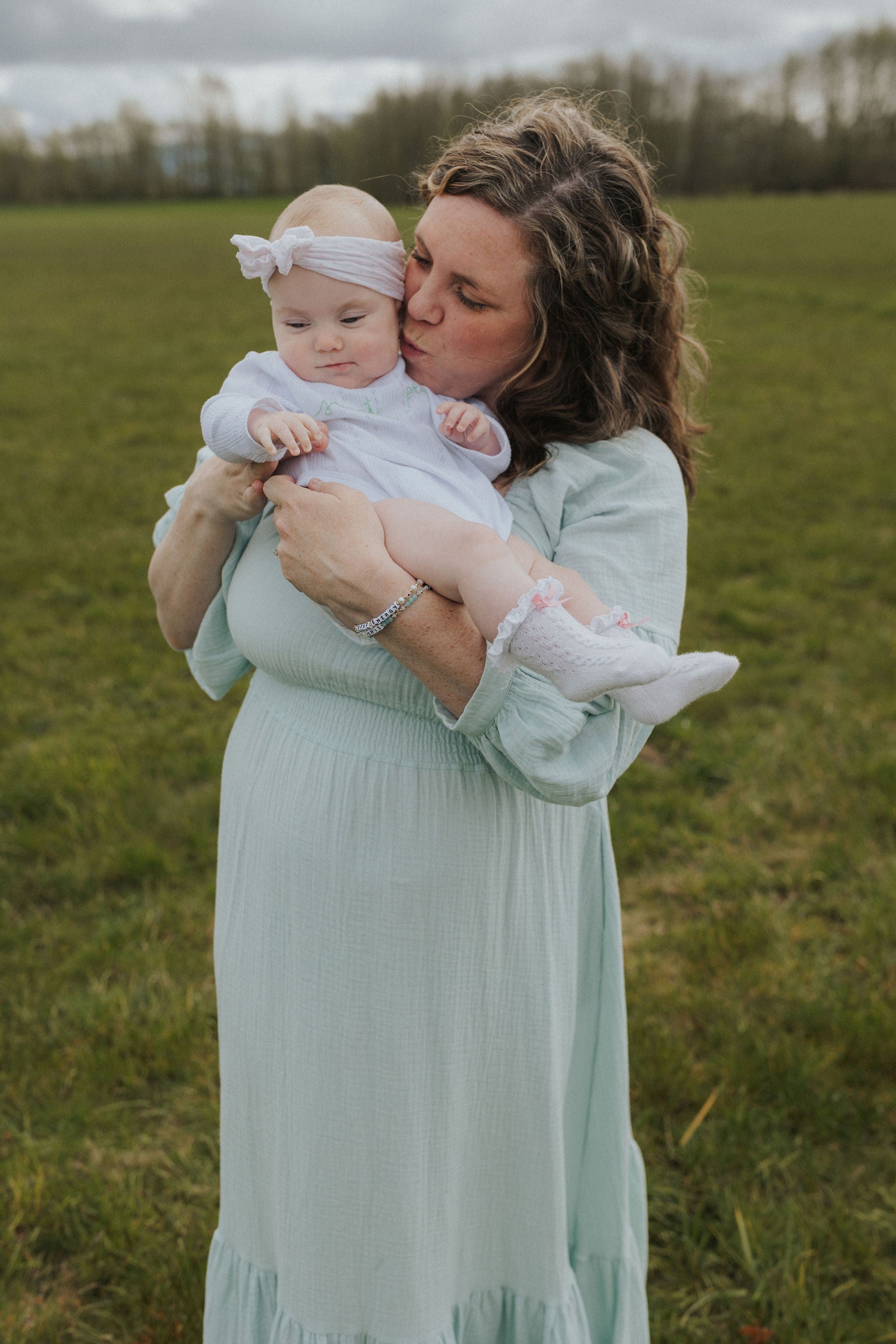 Eliza Maternity and Nursing Dress - Sage
